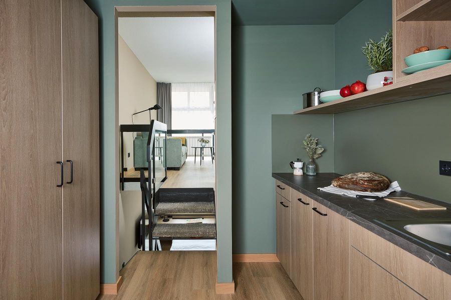 Kitchenette im Living Hotel N&uuml;rnberg