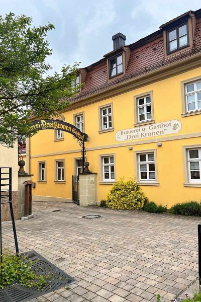 Außenaufnahme vom Hotel & Brauereigasthof Drei Kronen Memmelsdorf