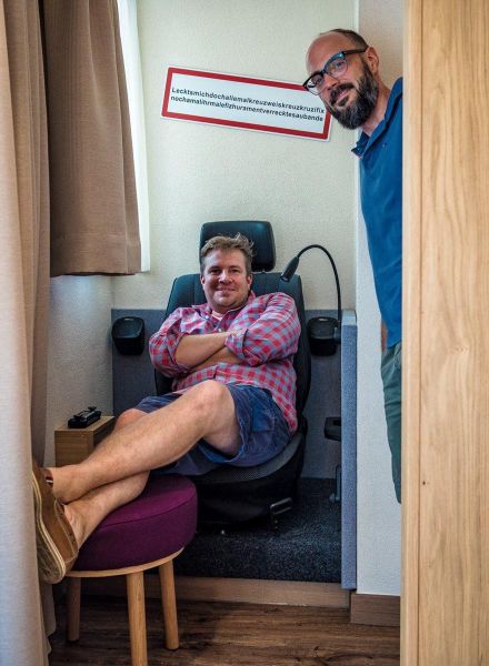 Leseecke in der Kluftinger Suite im Hotel Tanneck