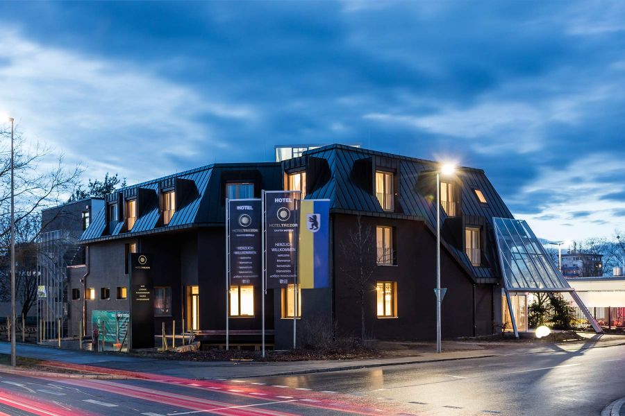 Außenansicht des Hotel Trezor in Singen am Hohentwiel - Generalsanierung durch APPIA Contract GmbH
