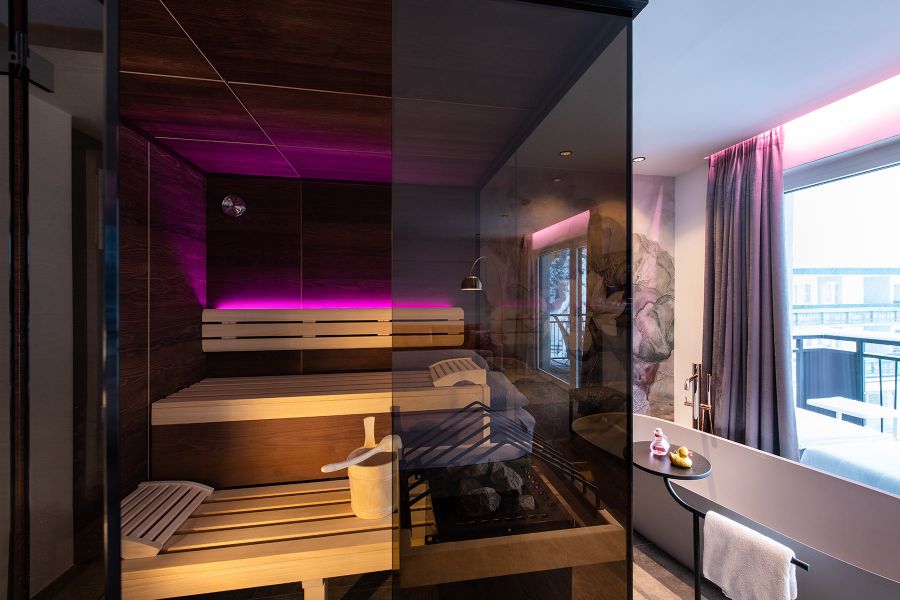 Sauna in Suite in Hochfügen
