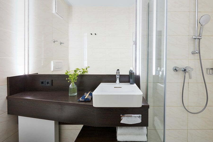 Soft-Renovierung des Hotelbads im Living Hotel München