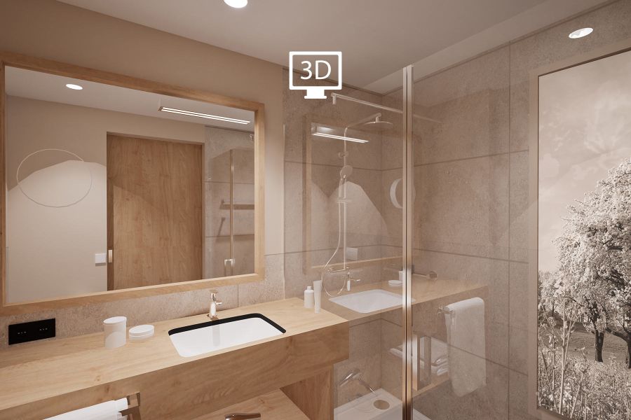 Hotelvisulisierung Badezimmer Hotel Heidelberg Firma Appia