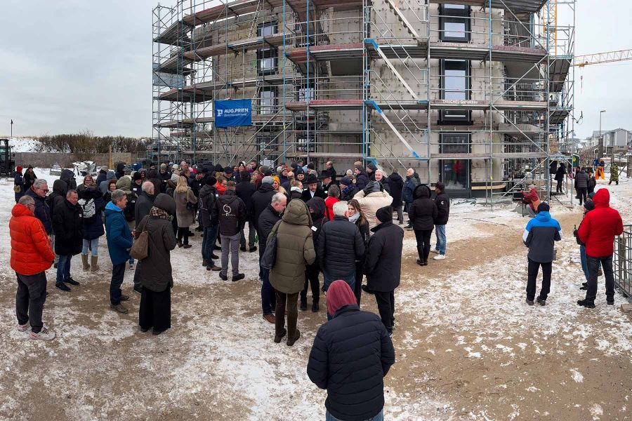 Rohbau der Appartmenthäuser The Dunes in List auf Sylt