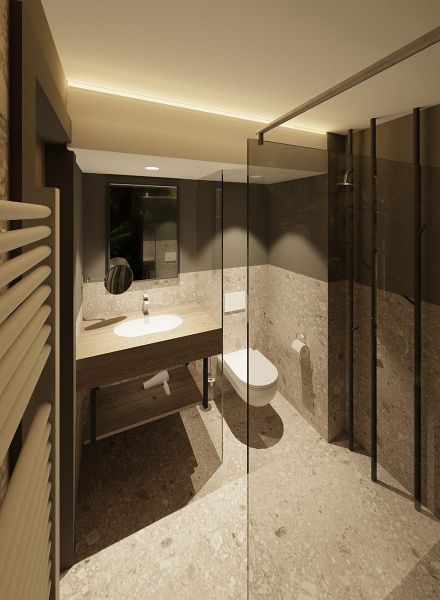 Bad Ausstattung mit Waschtisch