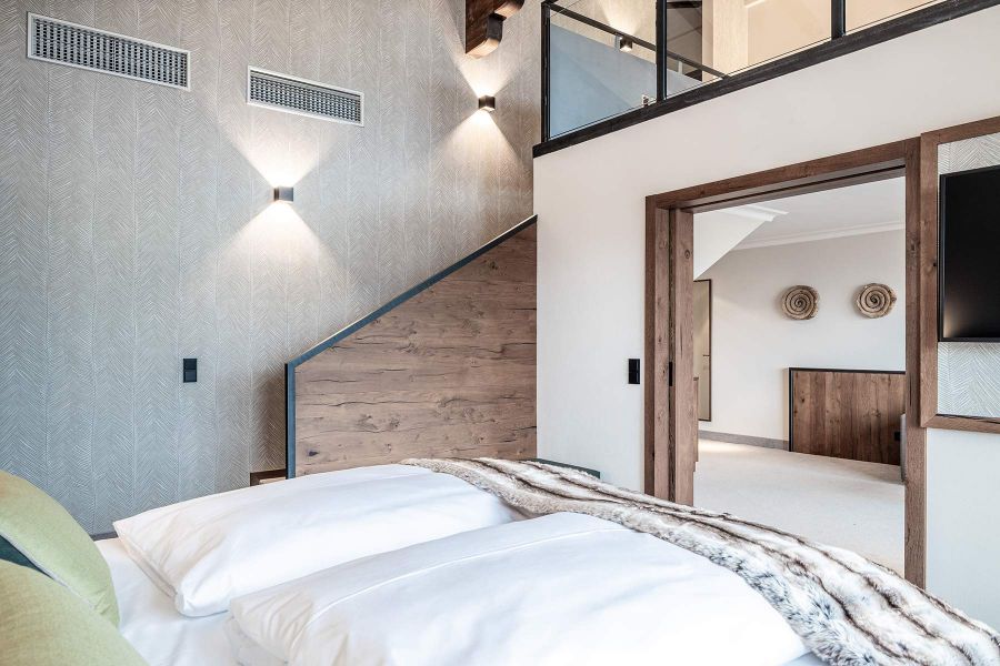 Alpenhof Murnau Schlafzimmer 2-Etagen