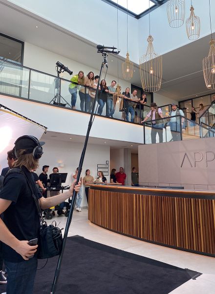 Dreharbeiten f&uuml;r einen Recruitingfilm von Appia