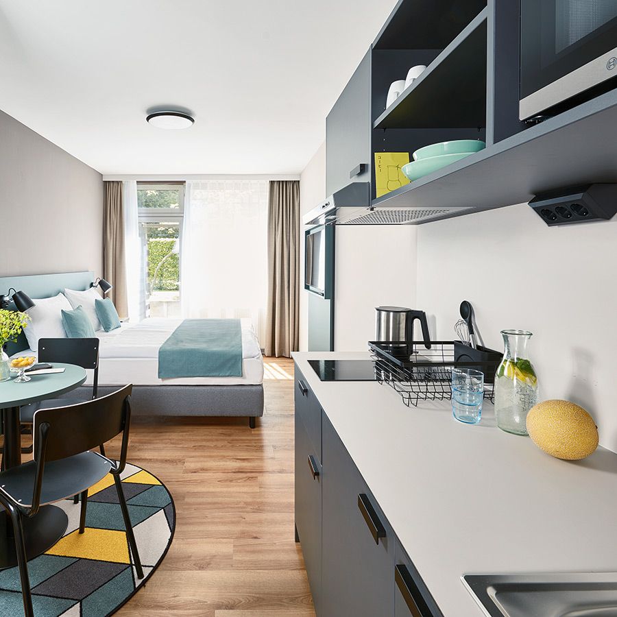Apartment-Ausstattung im Living Hotel München