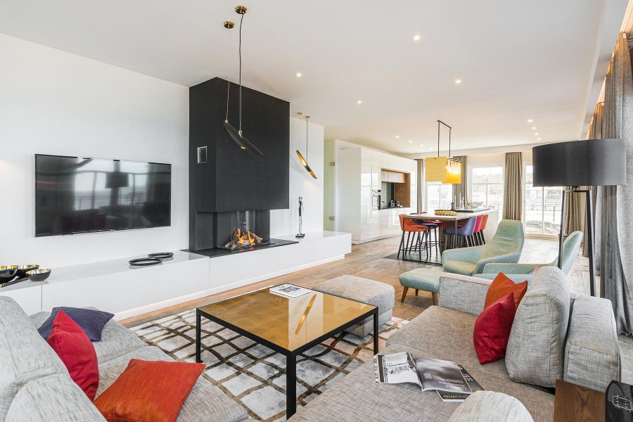 Wohnzimmer des Beachhouse