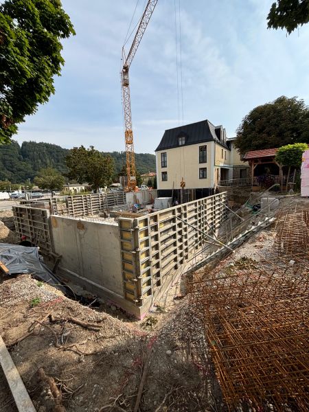 Baustelle Anbau an Bestandsgebäude