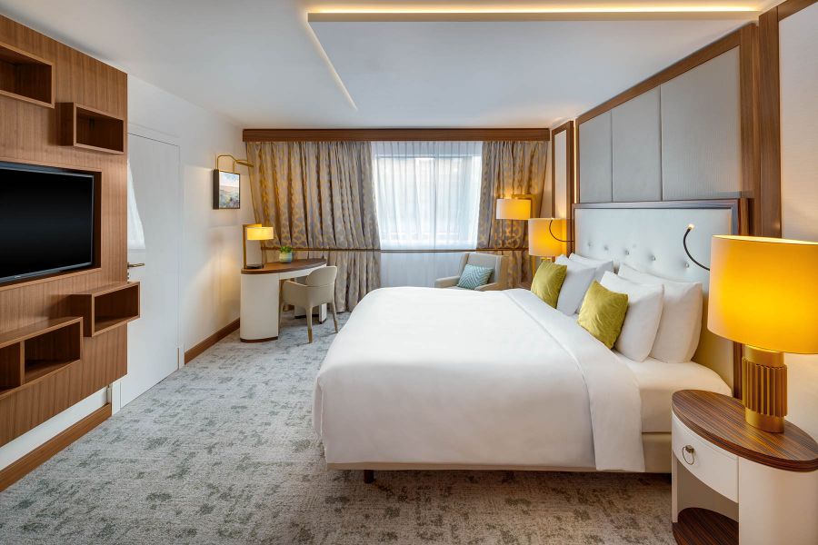 indirekte Beleuchtung im Hotelzimmer Kempinski Budapest