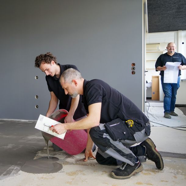 Innenausbau von Mitarbeiterwohnungen