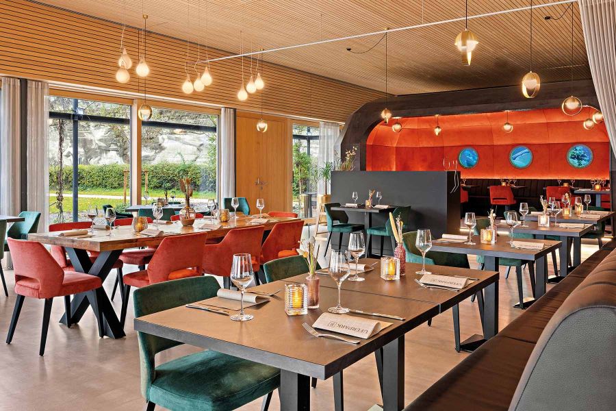 Innenausbau im Uferpark 57 Restaurant