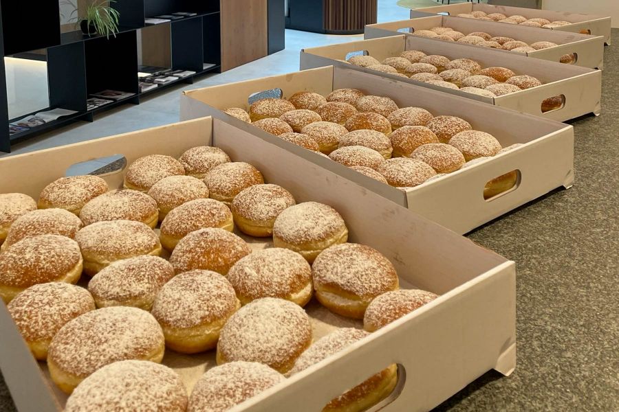 Faschingskrapfen bei APPIA von der Bäckerei Bittner