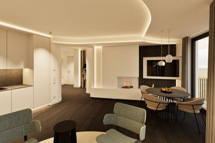 Wohnbereich im Hotel Dünenkrone in List