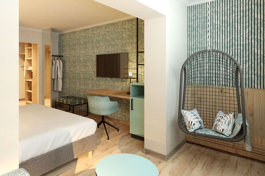 Innenarchitektur im Hotel Schiestl