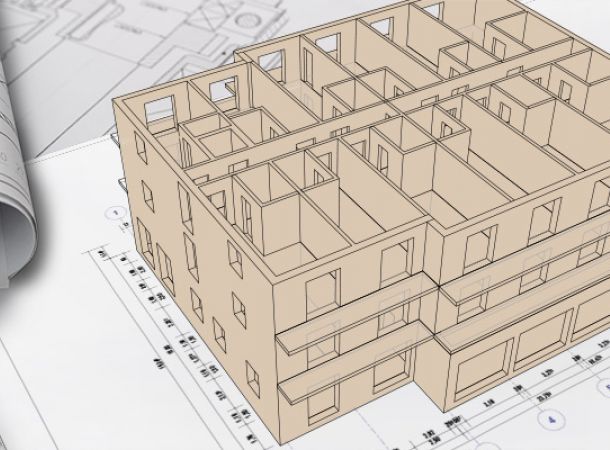 Visualisierung Hotelneubau