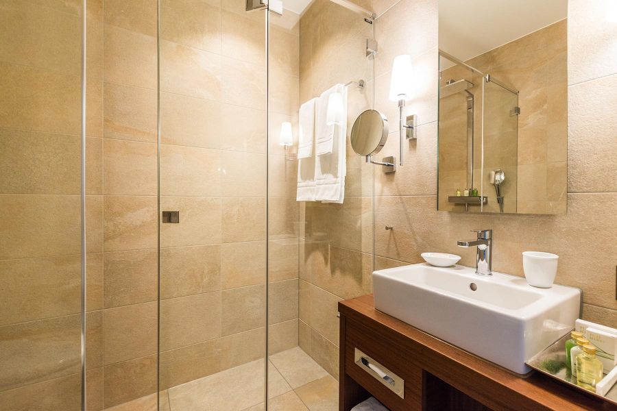 Badezimmer der Seevilla