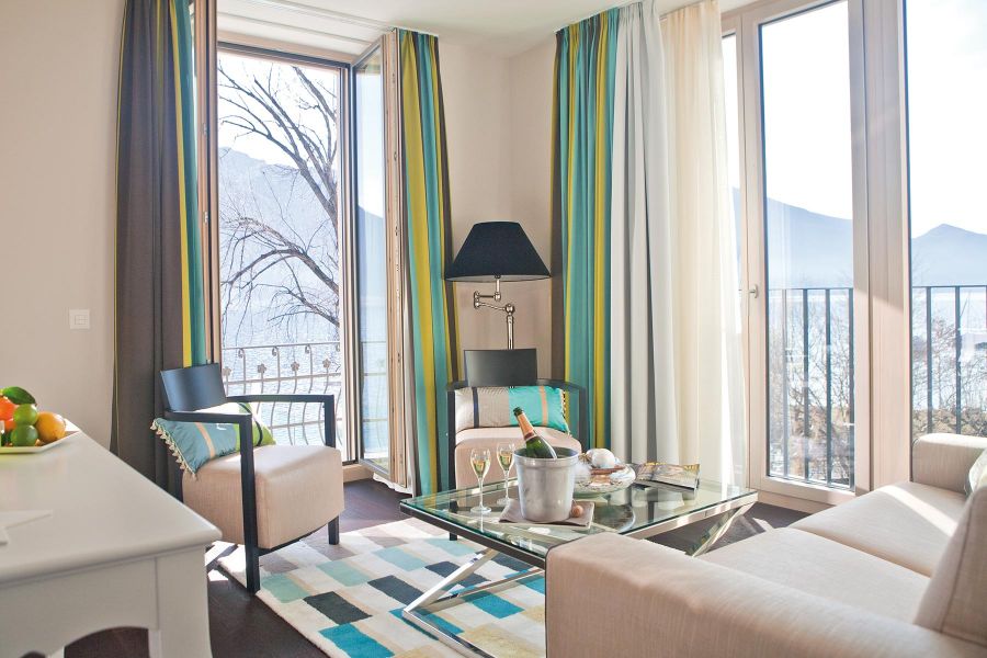 Ansicht der Suite im Hotel Giardino Lago in Minusio