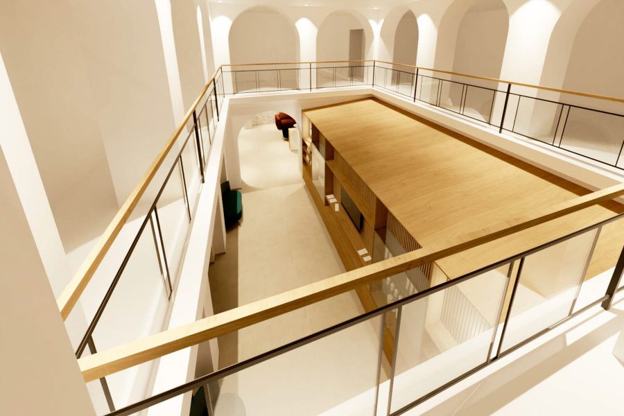 Draufsicht Neubau Empfang Asklepios Klinik