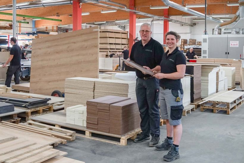 carpenter in the Appia furniture factory