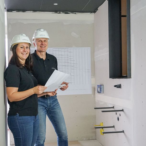 Innenausbau und TGA für Serviced Apartments