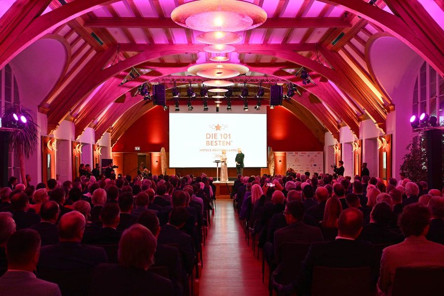 Feierliche Abendveranstaltung beim Event Die 101 besten Hotels Deutschlands