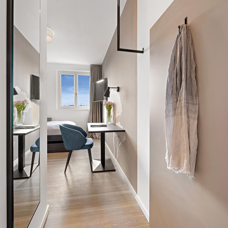 Architektur und Innenausstattung von Mitarbeiterwohnungen