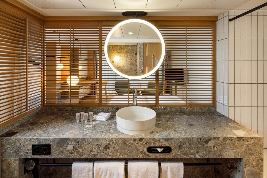 Hotelbad im Hotel Alpha Palmiers Lausanne