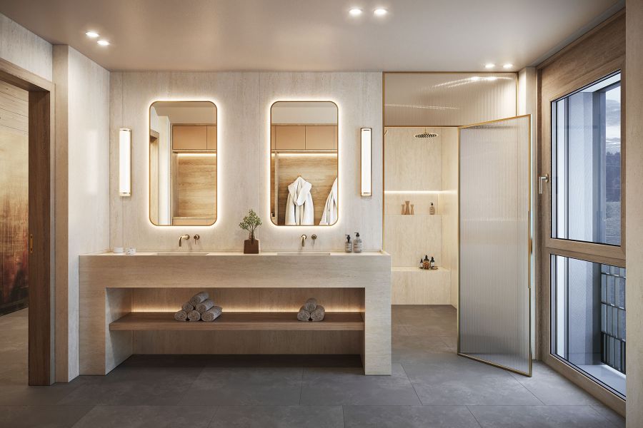 Außenpool im Appenzeller Huus Quell in Gonten