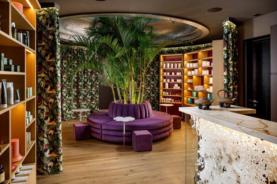 SPA-Wartebereich im Hotel Giardino Ascona