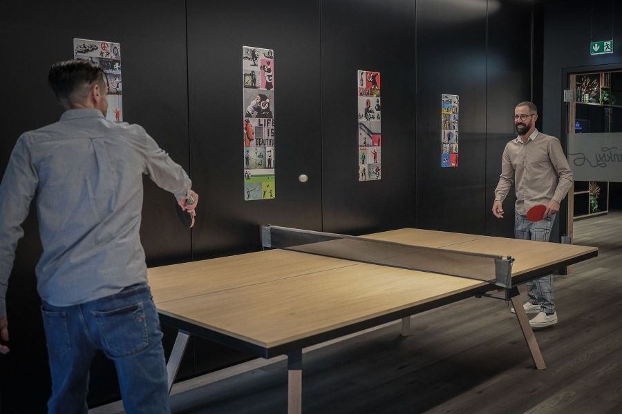 Tischtennisplatte aus Massivholz