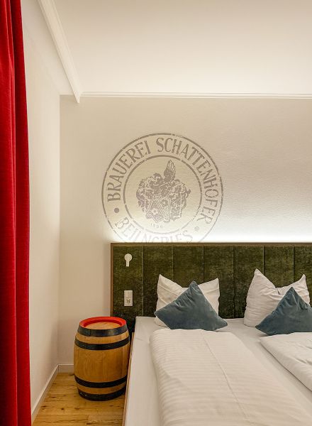Impressionen aus dem Premium Doppelzimmer im Braugasthof Schattenhofer Beilngries