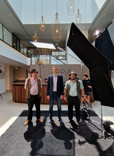 Schauspieler Andreas Thiele und Tom & Basti bei Appia