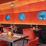 virtuelles Aquarium im Restaurant Uferpark 57 &Uuml;berlingen