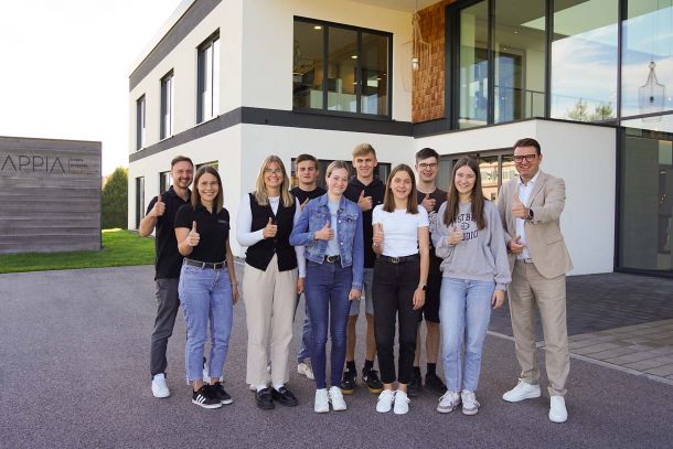 Ausbildungsstart 2025 bei Appia in Peterskirchen