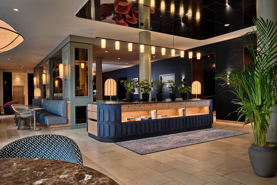 Empfangsbereich, Rezepion und Lobby Radisson Blu Das Triest Hotel in Wien