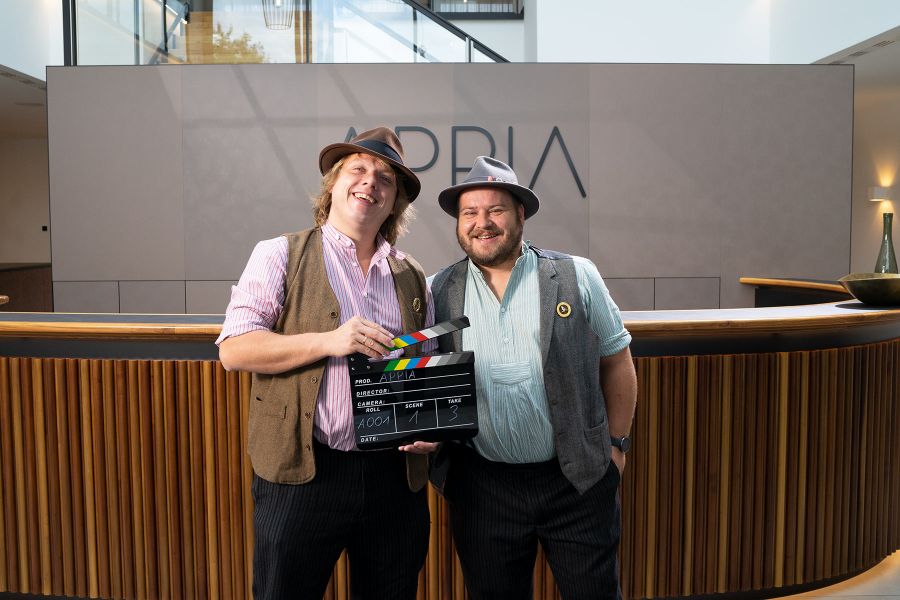 Dreharbeiten mit Tom & Basti