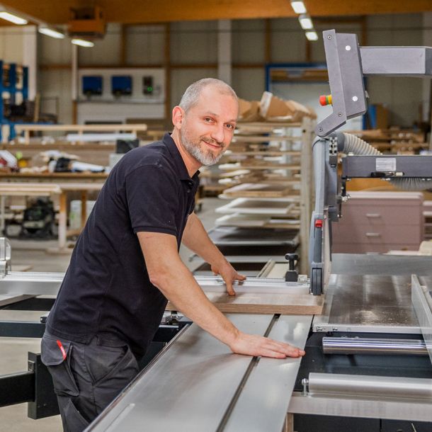 a craftsman at the carpentry