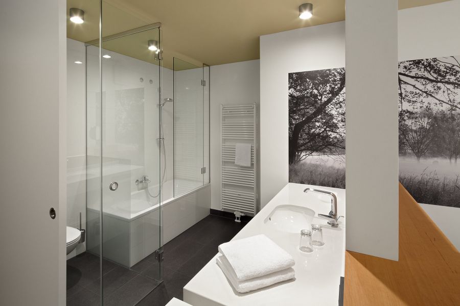 Badezimmer im Spreewald Thermenhotel