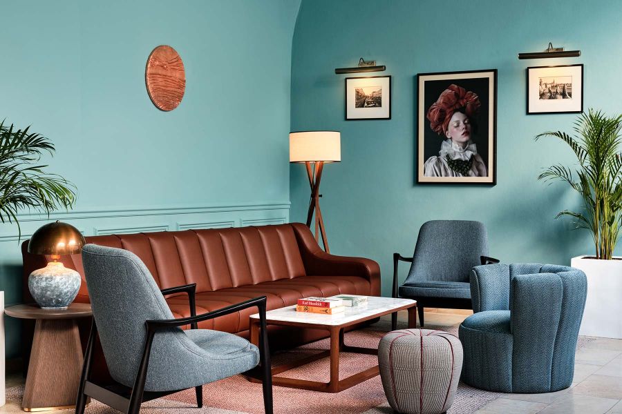 Wien Das Triest Radisson blu Hotel Öffentliche Bereiche Lobby Sitzbank