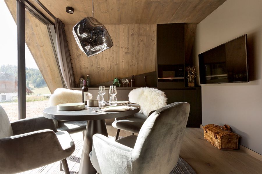 dining area in the hotel flat