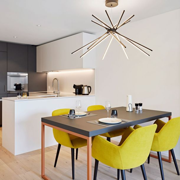 Küche im Long Stay Apartment des Dorint Hotel Interlaken