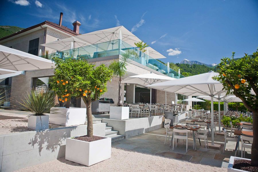 Außenansicht im Hotel Giardino Lago in Minusio