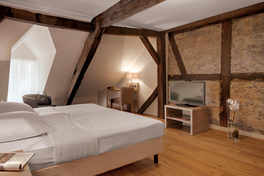 interior fittings with old wooden beams