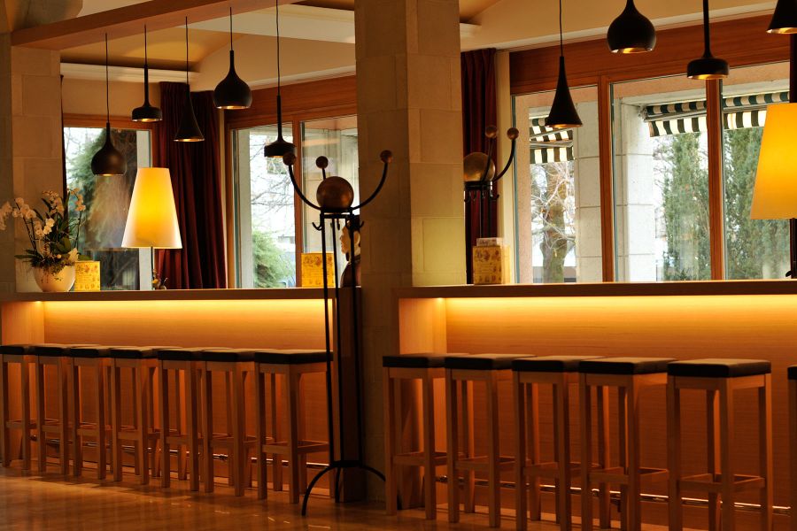 BAransicht im Hotel im Hotel des Vignes in Sion