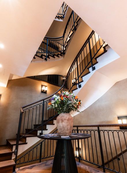 staircase at The Mansard