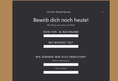 Online-Bewerbung bei Appia