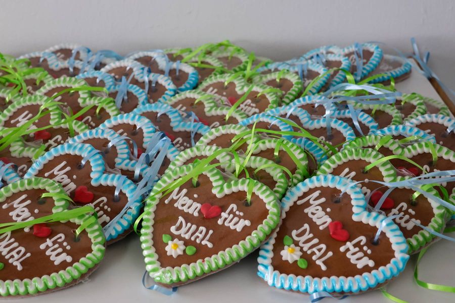 Lebkuchenherzen bei der dualForum Süd in Rosenheim